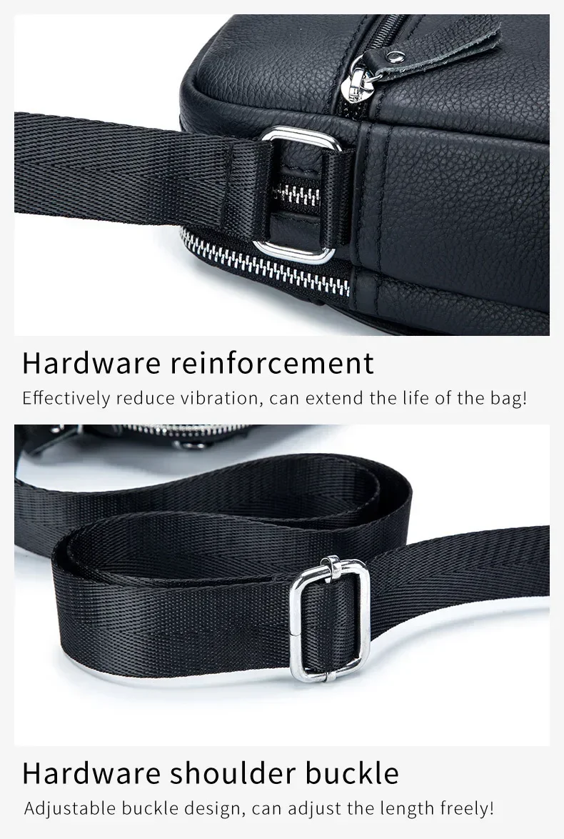 Bull captain lässige Herren Umhängetaschen Business Umhängetasche hochwertige Herren Rindsleder Tasche Mini große Kapazität Tasche – Detail 14