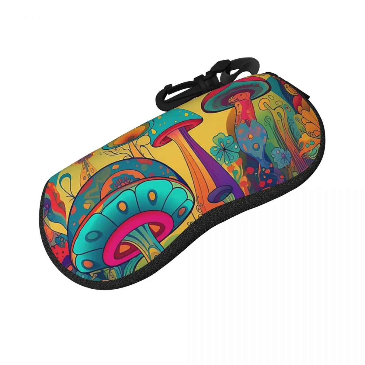 

Other Trippy Mushroom Shell Glasses Case Protective Sunglasses Box Women Men Soft Eyeglasses Bag Pouch