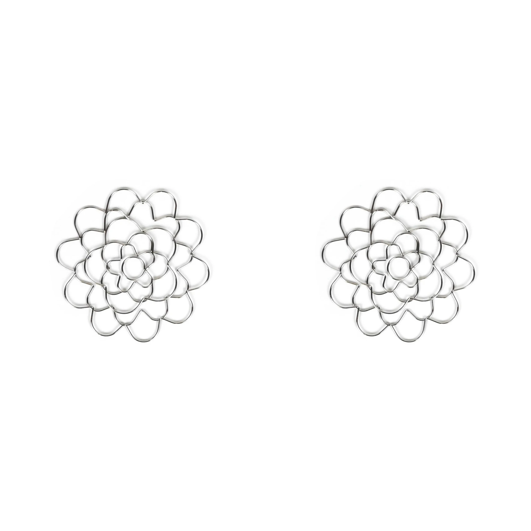 【CYBER MONDAY】2X Flower Arrangement Holder Flower Arrangement Assistant Reusable Stainless Steel 4Inch