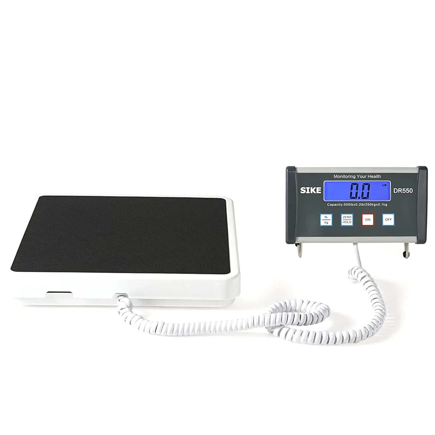 

Digital Medical Floor Scale, 550 lb Capacity, Portable Body Weight Scale with LCD Display, Pound/KG Settings