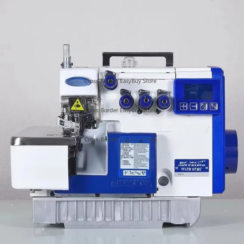 Máquina de coser overlock industrial de alta velocidad JK747DP, modelo naranja para materiales overlock y overedge, ligeros o de grosor medio