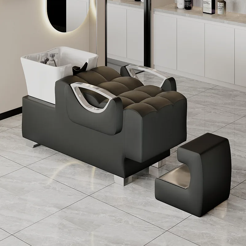 Hair Salon Exclusive Shampoo Bed, Hair Salon Semi Reclining Ceramic Basin