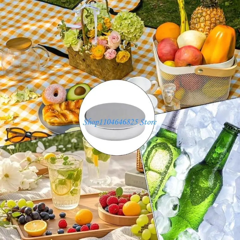 

Ice Packs for Lunch Boxes Reusable Stainless Steel Ice Packs for Coolers, Camping, and Baskets Metal lunch box Ice Packs