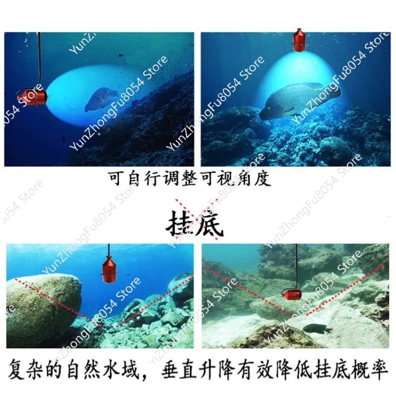 

High Definition Water CCTV Wide Sight 7" Monitor Deep Viewing Underwater FPV Fishing Camera for Bait Boat