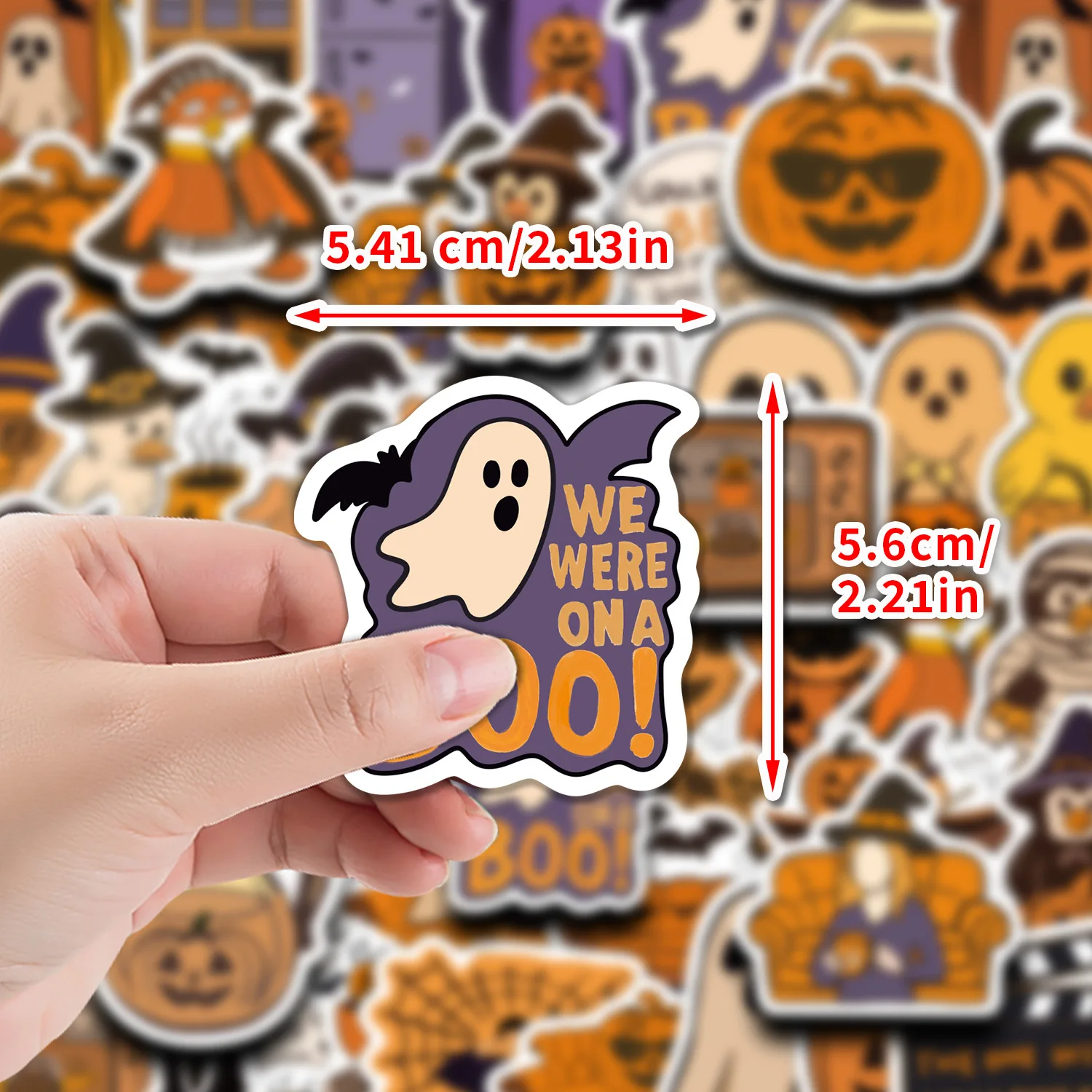 

50PCS Halloween Witch Hat Stickers Magic Hat Graffiti Sticker DIY Decor Journal Phone Laptop Scrapbook Decals Toys Children Gift