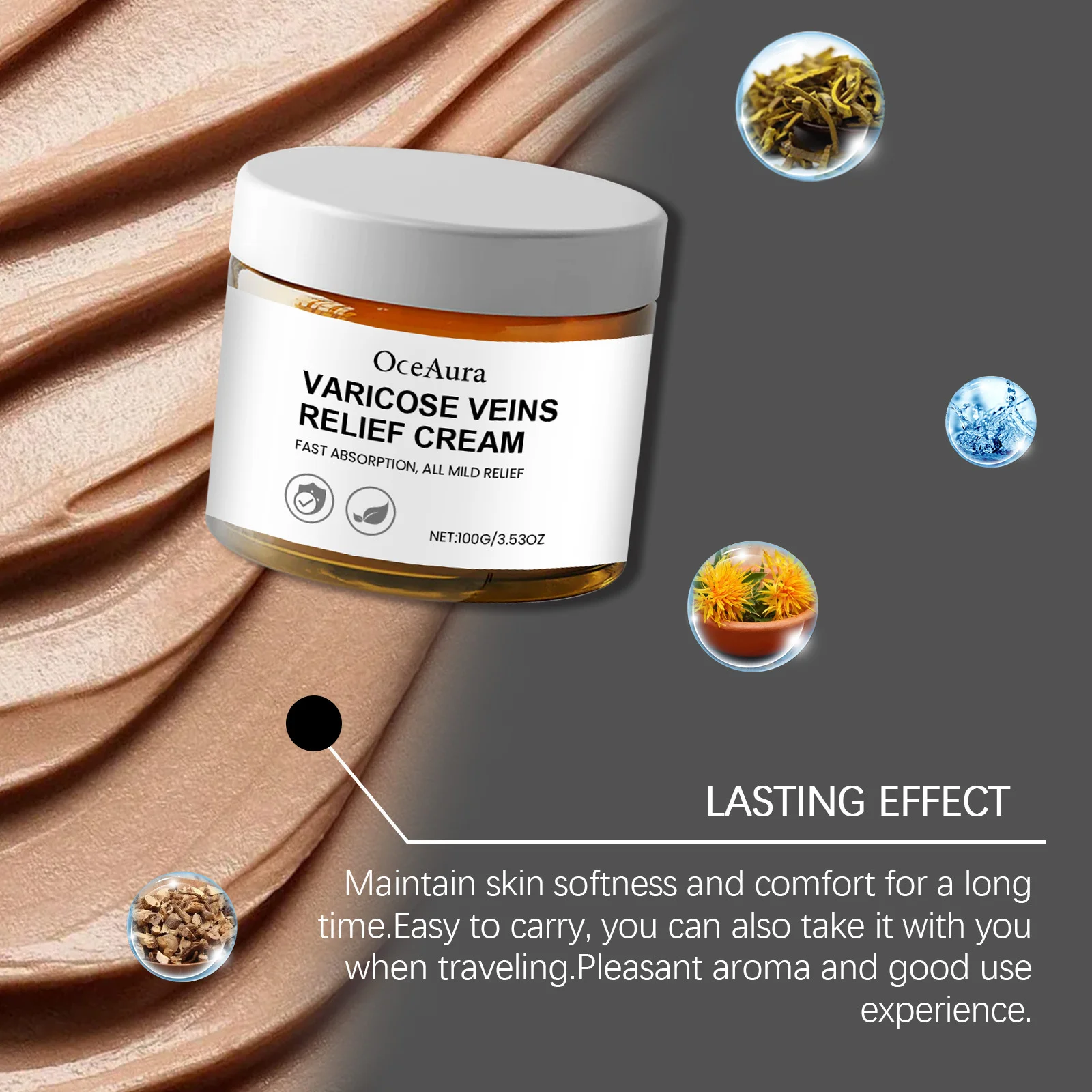 كريم تخفيف الدوالي تشنجات التهاب الأوعية الدموية التهاب الوريد الساقين شكل الانتفاخات الألم إزالة التهاب الأنجي وجع الأوردة العنكبوتية مرهم