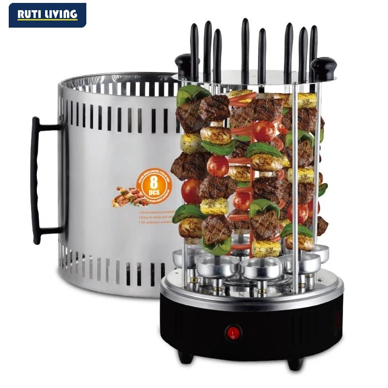 Grill Cage Stain Barbecue Grill Skewer Household Multi-functional Frying and Roasting Integrated Oil-free Fume Charcoal Oven