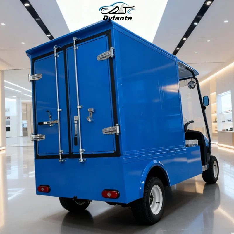 

China 72V 2 Person Electric Adult Lithium Battery Golf Buggy 5KW Motor Folding Cargo Cart Electric Golf Cart With Rear Cargo Box