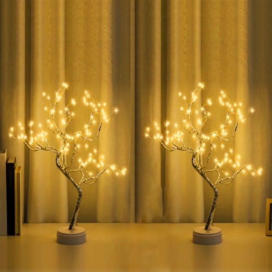 

Room Decor, 20" Tabletop Bonsai Tree Light, DIY Artificial Tree Lamp, Battery/USB Operated, Aesthetic Lamps for Living Bedroom