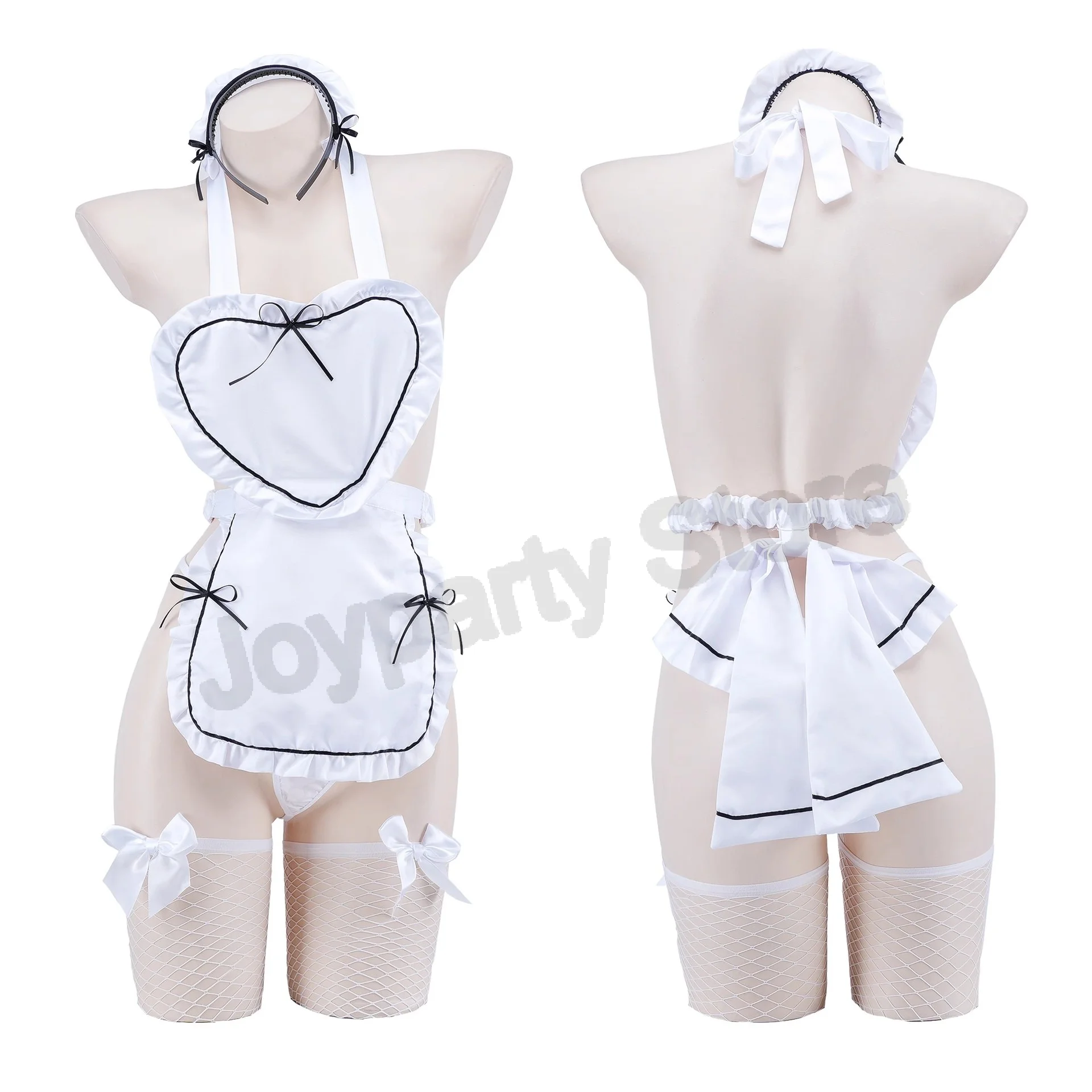 

Белый сексуальный костюм горничной, комплект индуктивного притяжения, нижнее белье, несъемная униформа королевы, тренировочная ночная рубашка SM Queen