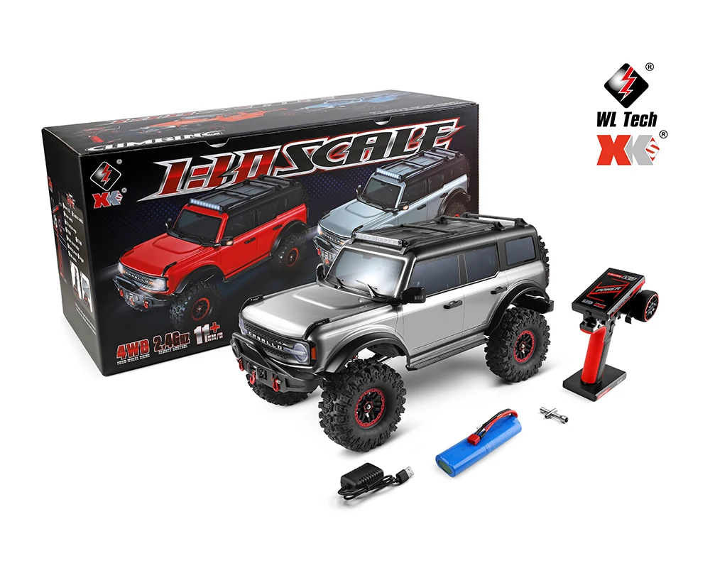 

WLtoys 104020 1/10 Professional RC Car Off Road 4x4 2.4G 4WD Remote Control Cars 45 Minutes Working Time Climbing Car Adult Toy