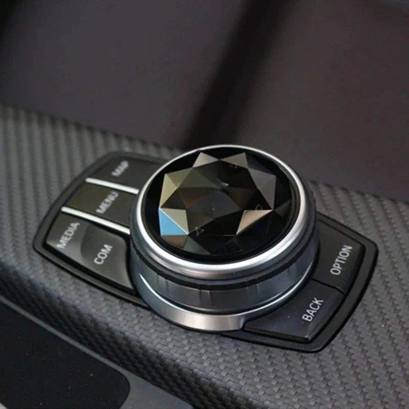 1pc Multi Media Knob Cover Car Multimedia Button Knob Cover For BMW 1 3 5 6 7 SeriesG30 G38 G01 G02 25 F26 F15 F16 F10 X3 X4 X5