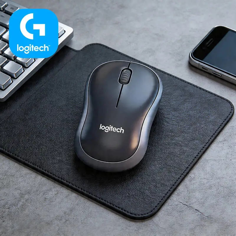 

Беспроводная мышь Logitech M185 с увеличенным сроком службы батареи (12 месяцев), радиусом действия 10 м, разрешением 1000 DPI, 3 кнопками, для дома, работы и офиса