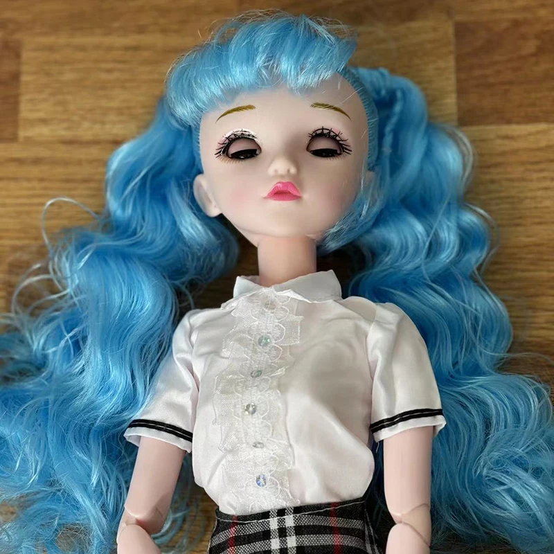 Sweet Doll Blinking Eyes 60cm Doll 1/3 BJD Doll with Clothes Winking Dolls Kids Girls Dolls Toy Gift