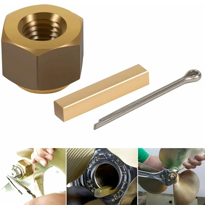 MX 5008 Prop Nut Kit Brass 1\