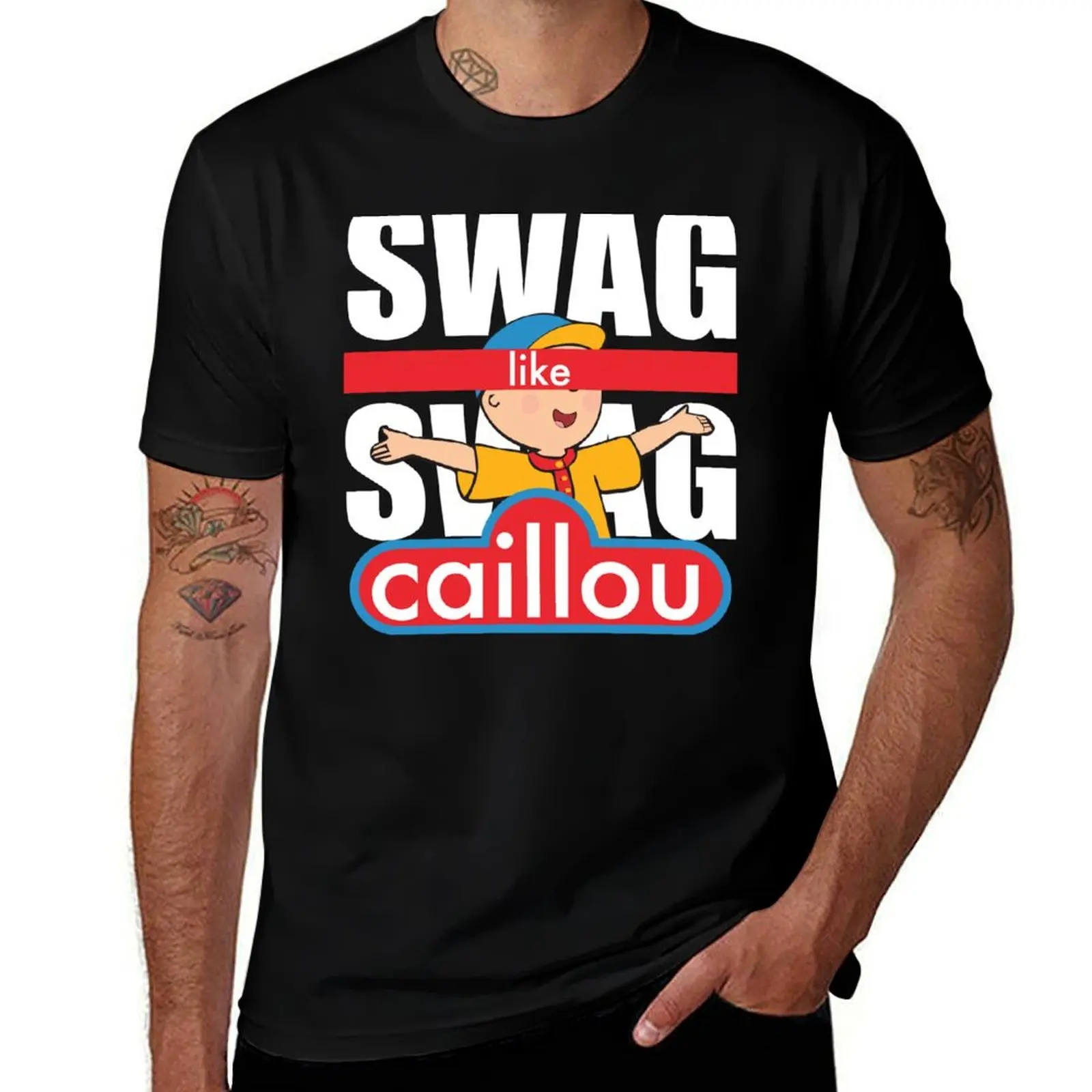 

t shirt Caillou high 100% t t shirts T-Shirt Swag quality man cotton man man Like cotton T-Shirt shirt designer Swag
