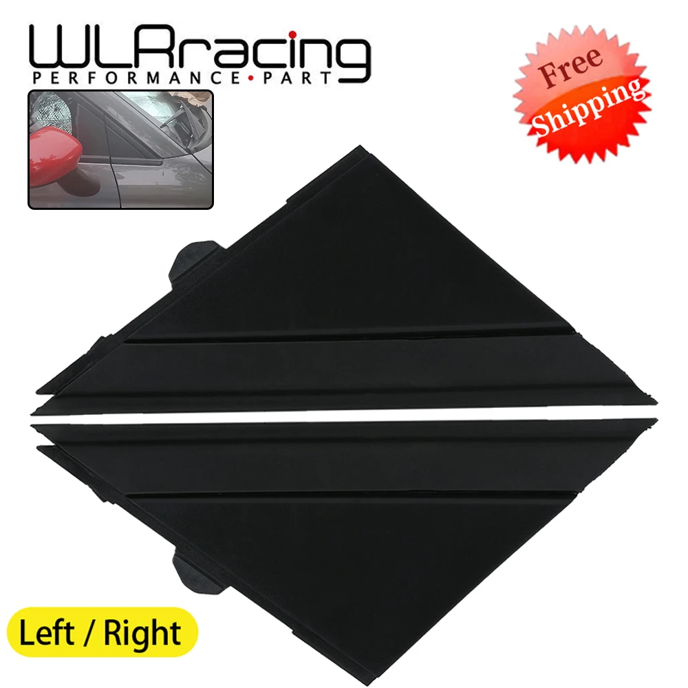 Car Door Mirror Flag Cover Molding Triangle Cover For FIAT 500 2012-2019 1SD00KX7AA 1SJ85KX7AA Matte Black