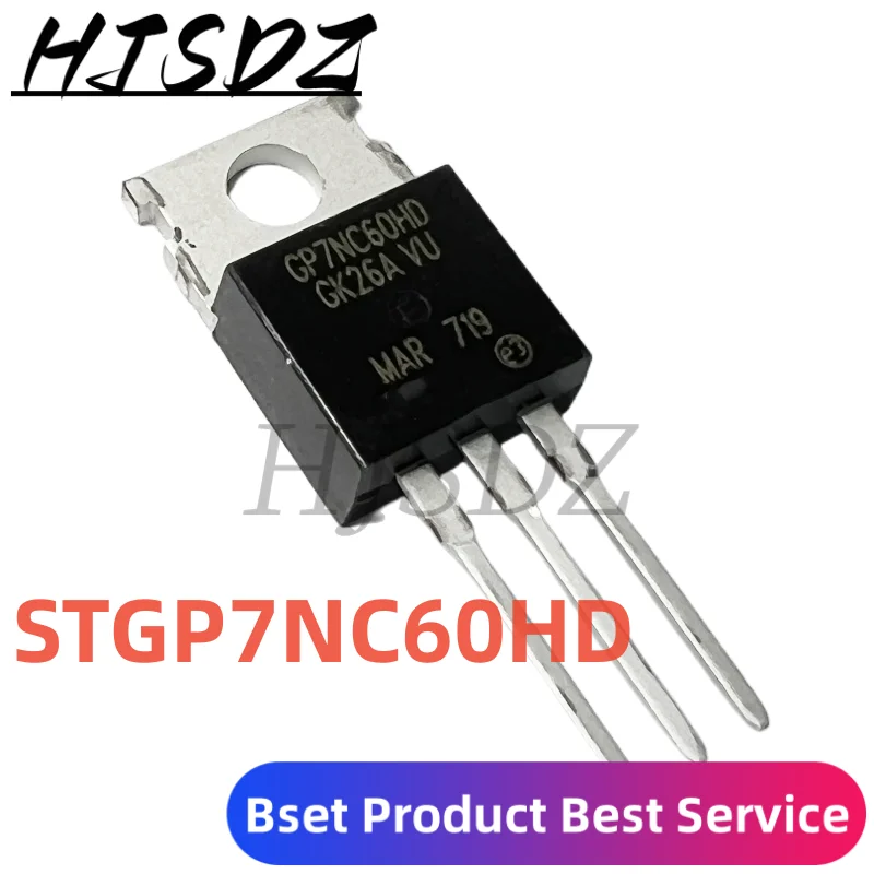 10 Piezas STGP10NC60KD TO-220 10A 600V GP10NC60KD STGP10NC60 STGP7NC60HD GP7NC60HD STGP7NB60KD GP7NB60KD STGP19NC60HD GP19NC60HD