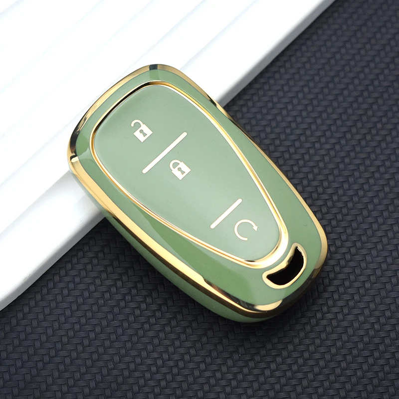 For Chevrolet Malibu Blazer Traverse Seeker Onix Equino Volt Bolt Trax Orlando Cruze Spark Sonic Camaro TPU Car Key Case Cover