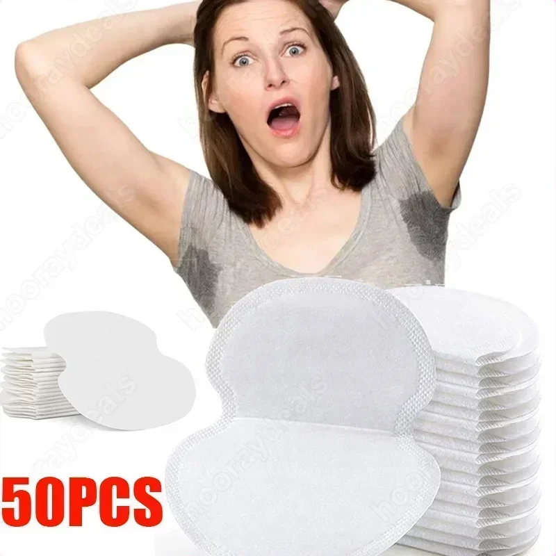 200Pcs Disposable Underarm Armpit Sweat Pads Sweat-absorbing Patch Summer Deodorants Non-woven Pads Breathable Ultra-thin