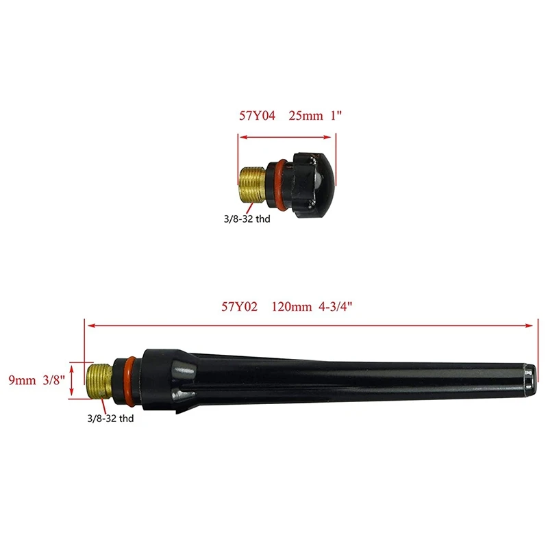 Spare Parts TIG Consumables KIT Long Alumina Nozzle Cups Collets Bodies FIT TIG Welding Consumables PTA DB 17 18 26 28PK