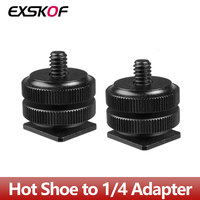 Hot Shoe to 1/4 Adapter Camera Hot Shoe Mount Adapter Flash Shoe to 1/4\