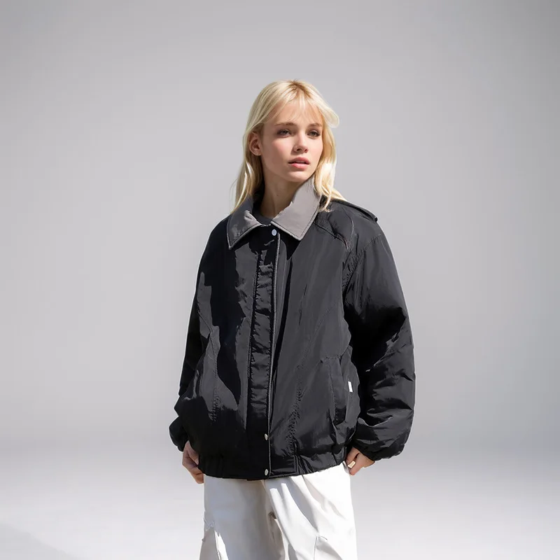 

Мужская куртка на хлопковой подкладке, свободная повседневная стильная зимняя мода для студентов-инструментов, новая верхняя одежда с хлопковым наполнителем с лацканами