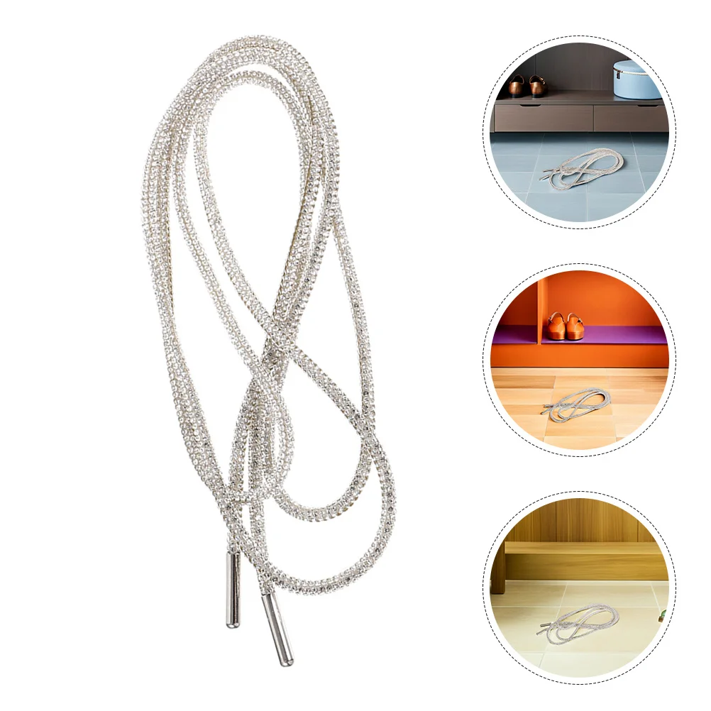 

4Pcs Rhinestone Shoelaces 120Cm Dazzling Rope Laces for Sneakers Boots Perfect for Styling and Gifts Bling Shoe Laces