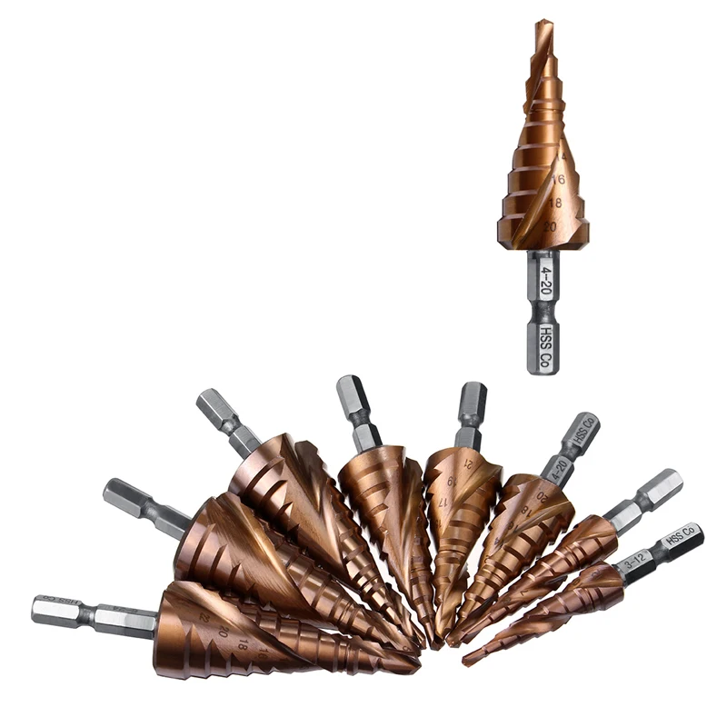 M35 5% Cobalt Step Drill Bit 1/4\