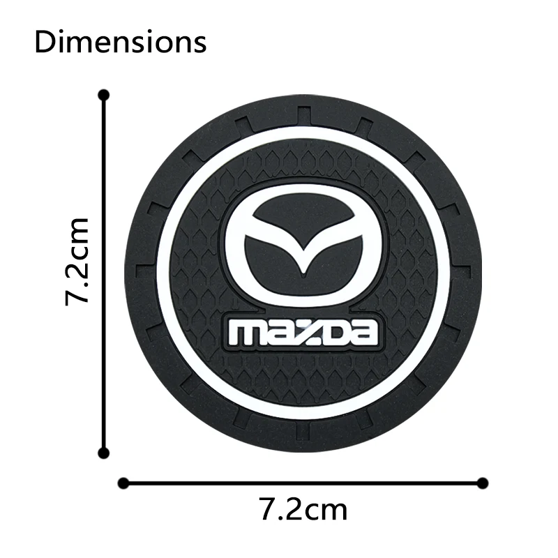 1/2Pcs Car Auto Cup Holder Coaster Anti Slip Cup Mats For Mazda Axela 3 626 Folding M3 CX5 RX8 2018 CX 2 BL MX30 6 4 Accessories