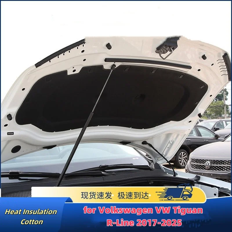 Coussin d'isolation de moteur de capot de voiture, insonorisé, couverture en coton thermique, accessoire pour Volkswagen VW Tiguan r-line AD BW 2017 ~ 2025