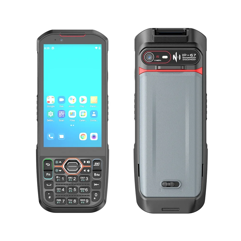 HK40 Keypad Android Barcode Scanner with 25 Physical Keys 2D Barcode Scan Hot-Swappable