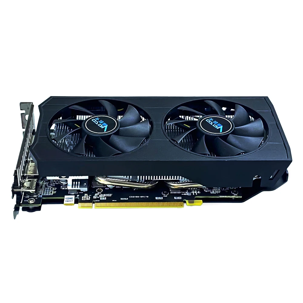 Vioco rx5500xt 8g d6 nova marca original placas gráficas de jogos 128bit gddr6 1-hdmi 3-dp gpu rx 5500xt 8gb placa de vídeo gráfico