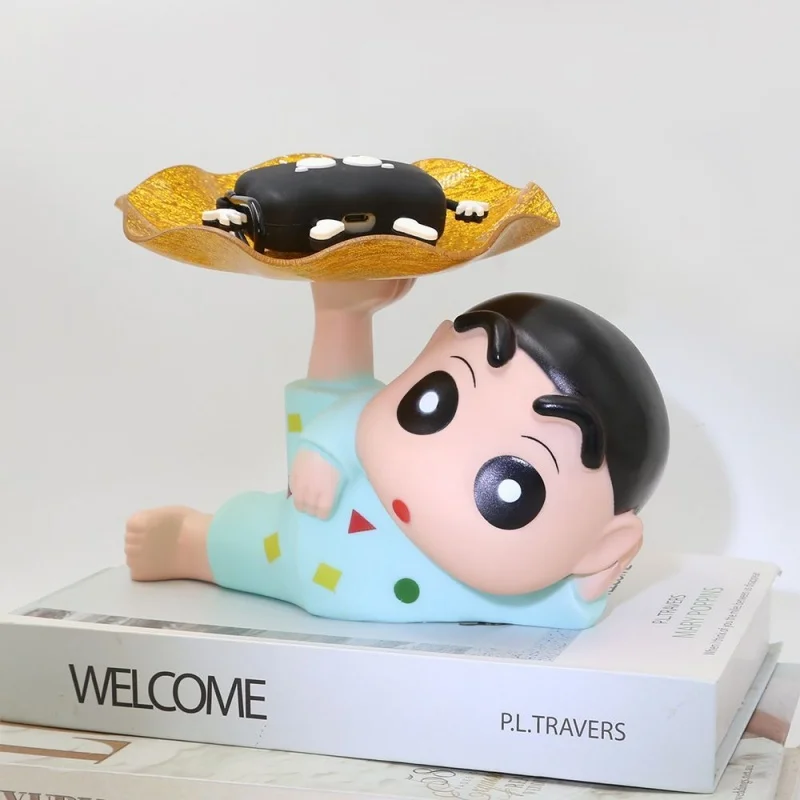 

New Crayon Shin chan Desktop Key and Miscellaneous Storage Rack Cute Home Decoration Simple Storage Pendant Tray Girls for Gifts