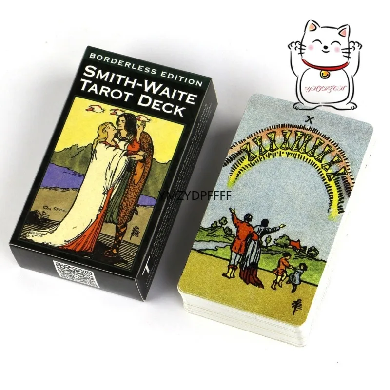 تأتي بطاقة Anime Smith Waite Tarot مع الدليل الإلكتروني الصيني المناسب للمبتدئين إصدار المئوية 78 بطاقة