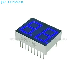 10pcs 18Pins 5261AB 5261BB 0.56 Inch 2 Digit Bits 7 Segment Blue LED Digital Display Digitron Common Anode Cathode C-A C-C