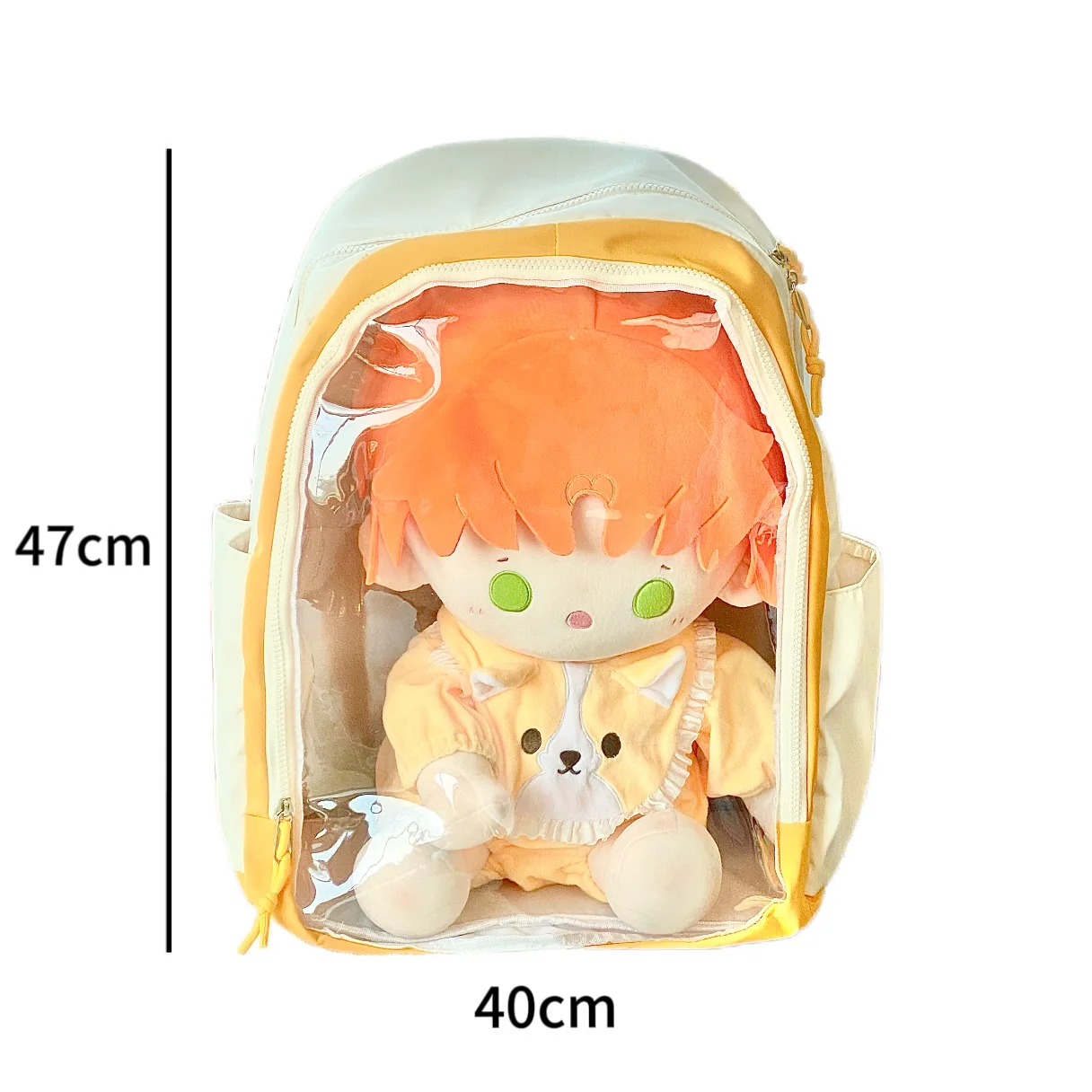 Y2K Japanese Kawaii Itabag For 40cm Doll School Bags For Teenage Girls Big Transparent Ita Bag Display Dolls JK Backpack Women