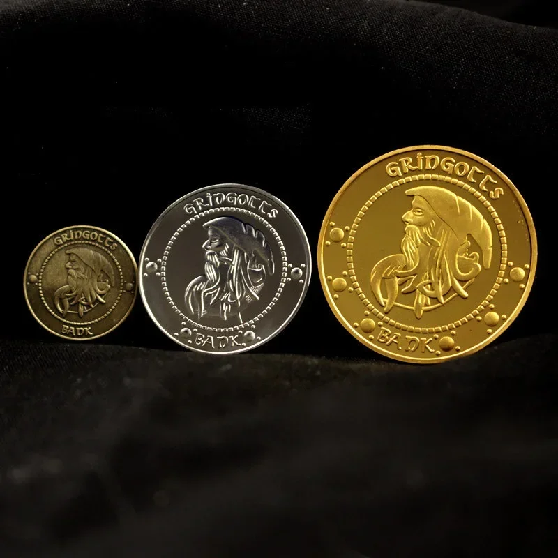 Harry Potter Gringotts Wizarding Bank coin movie peripheral gold plus dragon silver Siko commemorative coin birthday gift