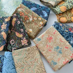 William Morris Fabric Cotton Digital Printing Classic Flower Printed Handmade Crafts Supplies Per Half Meter dress tissu