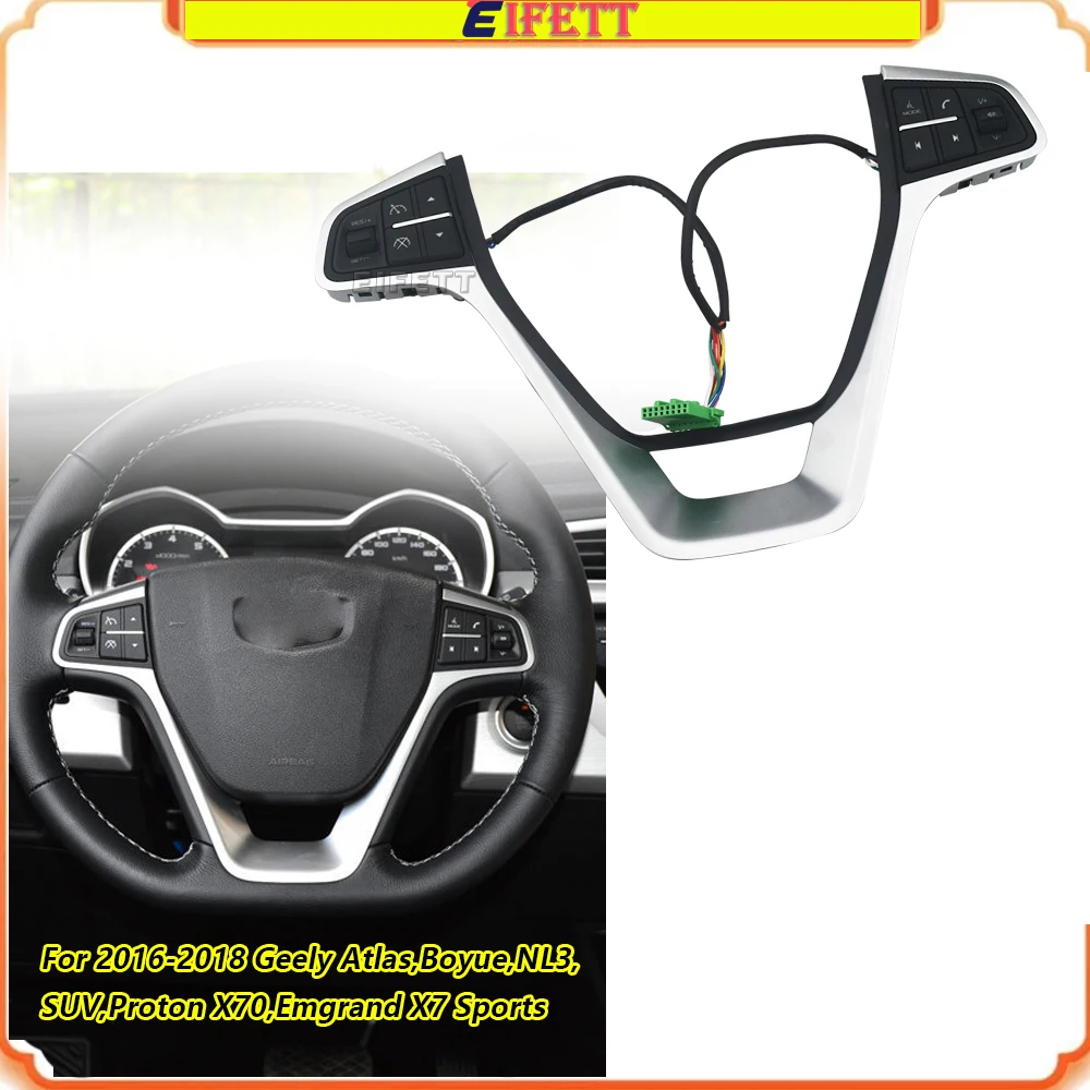 

Кнопка управления звуком на рулевом колесе для Geely Atlas, Boyue, NL3, SUV, Proton X70, Emgrand X7 Sports 2016-2018 гг. ﻿