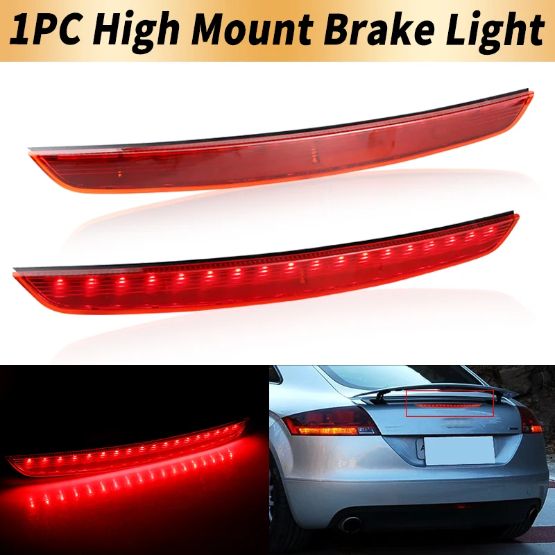 1 PC LED haut niveau troisième feu stop Canbus pour Audi MK2 TT 8J 2006-2014 OEM # 8J094509 accessoire de voiture de feu d'arrêt arrière de lentille fumée