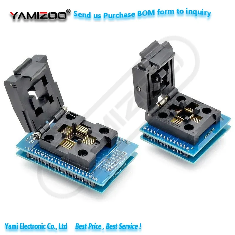 TQFP32 QFP32 DIP28 TQFP44 QFP44 TO DIP40 IC Programmer Adapter Chip Test Socket Burning Seat Integrated Circuits