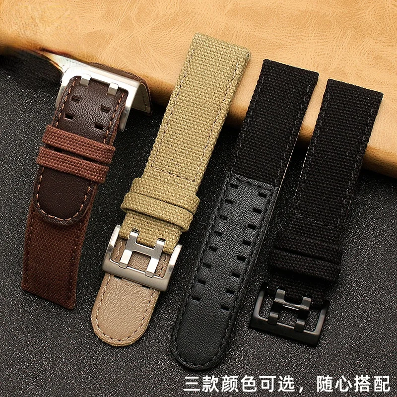 For Hamilton Khaki Field Battle H705751 Nylon Watchband H682010 Double Row Pin Buckle Sports Watch Strap 20 Watch band