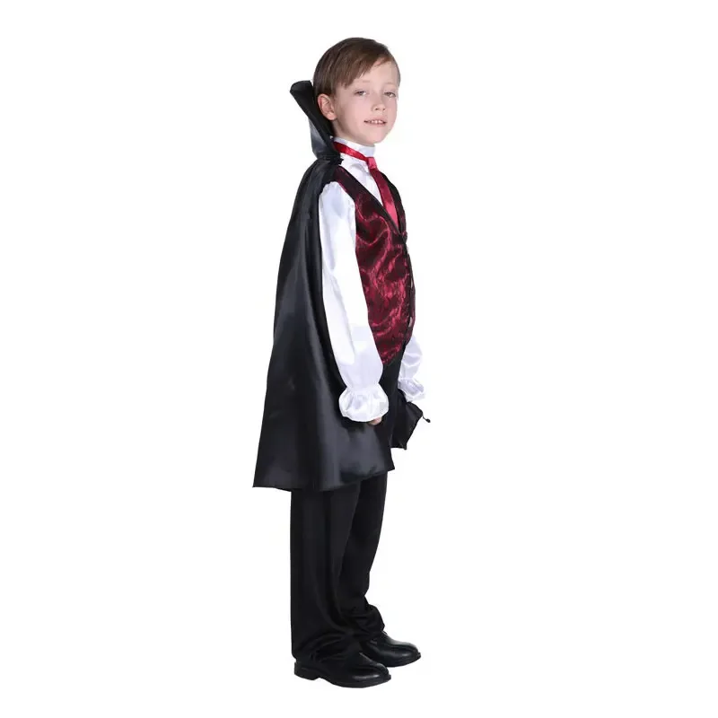 Dracula Vampire Traje para Crianças, Noble Halloween Trajes para Meninos