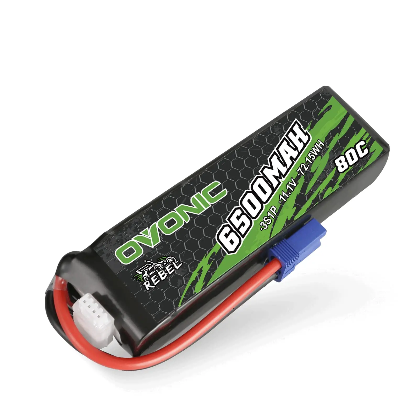 Batteria Lipo OVONIC 80C 11.1V 6500mAh 3S Batteria LiPo con spina EC5 per RC Car Monster Truck RC Truggy Buggy RC Hobby