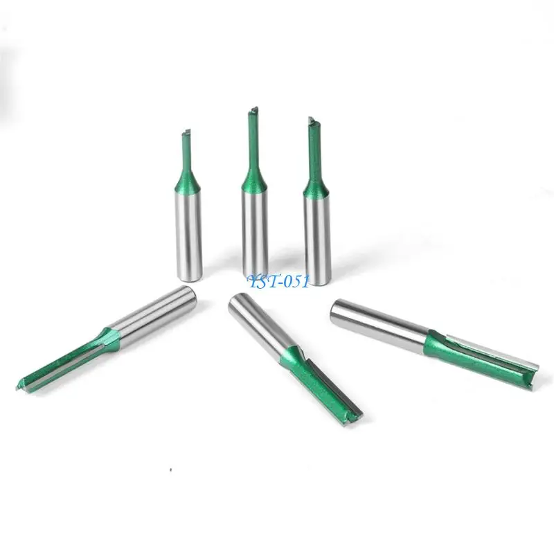 E15A Pack Of Quality Steel Straight Slotting Cutters Straight Flute Slot Drills For Furniture Making Model Crafting Projects