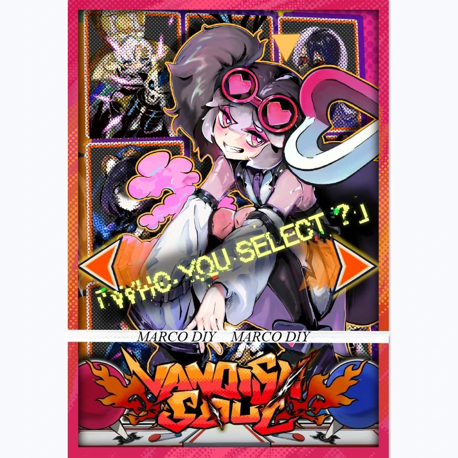 60 Fundas para Cartas Yugioh Vanquish Soul Dr. Mad Love, Estilo P5, Yu-Gi-Oh! Estuche Protector Brillante para Tarjetas Coleccionables TCG OCG