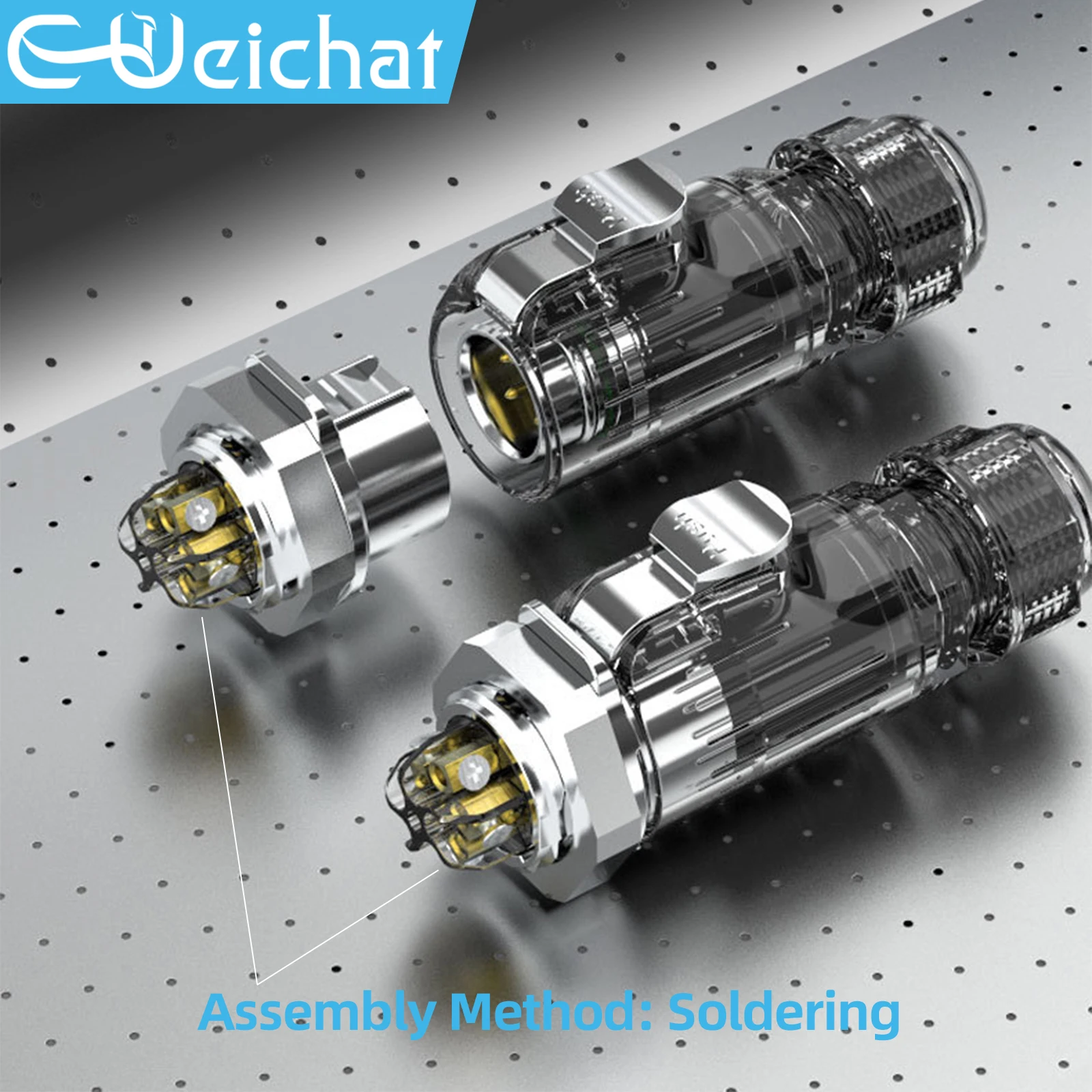 LP20 Thread Socket IP68 Waterproof Connector Screw Wiring Solderless Industrial Aviation Electrical Metal Connector M20 2-7 Pin