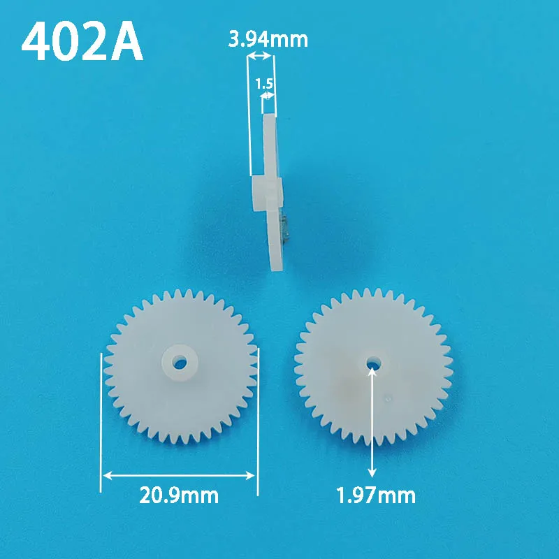 402A 0.5M OD21mm 40 Teeth POM Plastic Gear cog-wheel Toy Accessories 40T Gears 402.5A