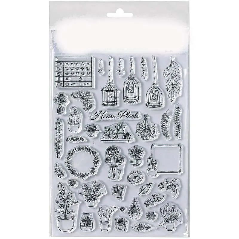 New Plants Stamp for Scrapbooking Transparent Silicone Rubber DIY Photo Album Decor